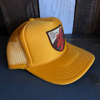 ZION NATIONAL PARK Est. 1919 High Crown Trucker Hat - Gold