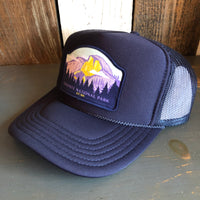 YOSEMITE NATIONAL PARK Est.1890 High Crown Trucker Hat - Navy