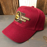 Hermosa Beach THE NEW STYLE 6 Panel Mid Profile Baseball Cap - Maroon