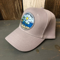 Hermosa Beach SHOREFRONT 6 Panel Mid Profile Baseball Cap - Grey