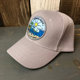Hermosa Beach SHOREFRONT 6 Panel Mid Profile Baseball Cap - Grey