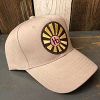 Hermosa Beach SUNBEAMS 6 Panel Mid Profile Baseball Cap - Khaki