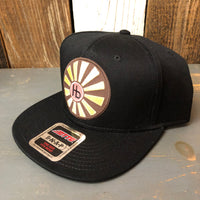Hermosa Beach SUNBEAMS - 6 Panel Mid Profile Snapback Hat - Black