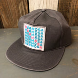 Hermosa Beach OCEAN DRIVE - 5 Panel Low Profile Style Dad Hat - Charcoal Grey