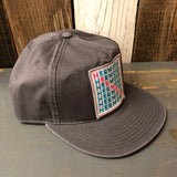 Hermosa Beach OCEAN DRIVE - 5 Panel Low Profile Style Dad Hat - Charcoal Grey