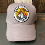 Hermosa Beach SOUTH BAY SURF (Multi Colored Patch) 6 Panel Mid Profile Baseball Cap - Grey