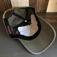 Yellowstone National Park 6 Panel Low Profile Style Dad Hat - Olive Green