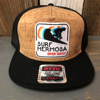 SURF HERMOSA :: OPEN DAILY Trucker Hat - Black/Cork