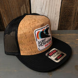 SURF HERMOSA :: OPEN DAILY Trucker Hat - Black/Cork