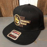 Hermosa Beach THE NEW STYLE "OTTO COMFY FIT" 6 Panel Mid Profile Snapback Hat - Black