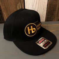 Hermosa Beach THE NEW STYLE "OTTO COMFY FIT" 6 Panel Mid Profile Snapback Hat - Black