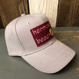 Hermosa Beach WELCOME SIGN 6 Panel Mid Profile Baseball Cap - Grey