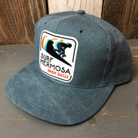 Hermosa Beach HERMOSA :: OPEN DAILY - 6 Panel Mid Profile Baseball Cap - Dark Green