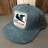 Hermosa Beach HERMOSA :: OPEN DAILY - 6 Panel Mid Profile Baseball Cap - Dark Green