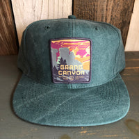 Grand Canyon National Park - 6 Panel Mid Profile Baseball Cap - Dark Green