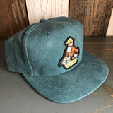 I THINK I LOVE YOU, SMOKEY BEAR - 6 Panel Mid Profile Baseball Cap - Dark Green