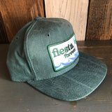 Hermosa Beach FIESTA HERMOSA 6 Panel Mid Profile Baseball Cap - Dark Green