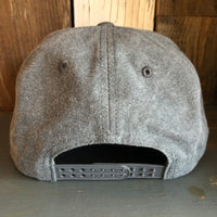 Hermosa Beach OCEAN DRIVE 5 panel Stone Washed Canvas 2-Tone - Charcoal/White Braid
