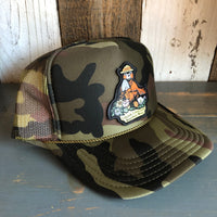 I THINK I LOVE YOU, SMOKEY BEAR Trucker Hat - Full Camouflage