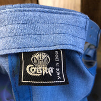 SMOKEY BEAR / PREVENT WILDFIRES 5 panel Stone Washed Canvas 2-Tone - Sky/White Braid