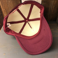 SOUTH BAY SURF (Multi Colored Patch) Winter All Foam Cap Hat - Maroon
