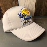 Hermosa Beach FIESTA Winter All Foam Trucker Cap Hat - Grey