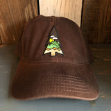 WILDERNESS TREE (Midnight) Vintage Washed Seams Dad Hat - Brown