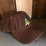 WILDERNESS TREE (Midnight) Vintage Washed Seams Dad Hat - Brown