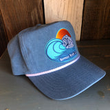 Hermosa Beach TUBULAR 5 panel Stone Washed Canvas 2-Tone - Sky/White Braid