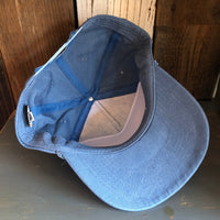 PALM SPRINGS, California 5 panel Stone Washed Canvas Golf - Sky/Sky Braid