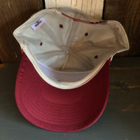 Hermosa Beach SURF HERMOSA :: OPEN DAILY 5-Panel Polyester Golf - Grey/Maroon