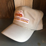 Hermosa Beach WOODIE 5-Panel Polyester Golf Cap - Grey/Grey Braid