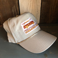 Hermosa Beach WOODIE 5-Panel Polyester Golf Cap - Grey/Grey Braid