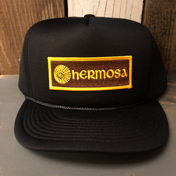 Hermosa Beach AS REAL AS THE STREETS Winter All Foam Cap Hat - Black
