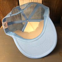 BIG SUR, CALIFORNIA High Crown Summer Foam Front/Mesh Back - Columbia Blue