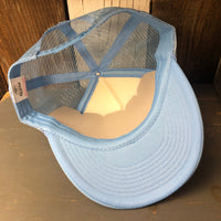 SURF HERMOSA :: OPEN DAILY High Crown Summer Foam Front/Mesh Back - Columbia Blue