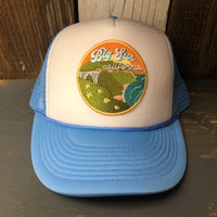 BIG SUR, CALIFORNIA High Crown Summer Foam Front/Mesh Back - Columbia Blue