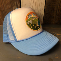 BIG SUR, CALIFORNIA High Crown Summer Foam Front/Mesh Back - Columbia Blue
