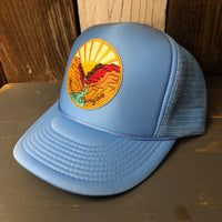 GRAND CANYON NATIONAL PARK High Crown Summer Foam Front/Mesh Back - Columbia Blue