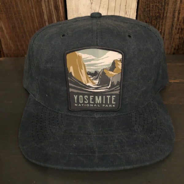 Yellowstone National Park - 6 Panel Mid Profile Baseball Cap - Dark Green