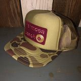 Hermosa Beach WELCOME SIGN Trucker Hat - CAMOUFLAGE Green/Light Loden/Green