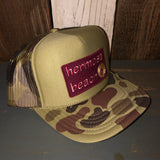 Hermosa Beach WELCOME SIGN Trucker Hat - CAMOUFLAGE Green/Light Loden/Green