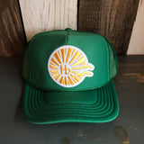 Hermosa Beach CLASSIC LOGO High Crown Trucker Hat - Kelly Green