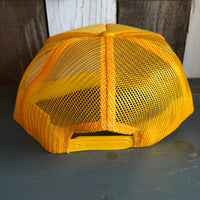 Hermosa Beach THE NEW STYLE High Crown Trucker Hat - Gold