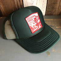 JOSHUA TREE NATIONAL PARK High Crown Trucker Hat - Dark Green