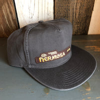 Hermosa Beach HERMOSA AVE - 5 Panel Low Profile Style Dad Hat - Charcoal Grey