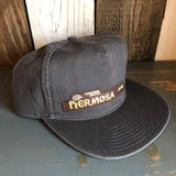 Hermosa Beach HERMOSA AVE - 5 Panel Low Profile Style Dad Hat - Charcoal Grey