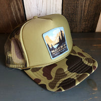 Rocky Mountain National Park Trucker Hat - CAMOUFLAGE Green/Light Loden/Green