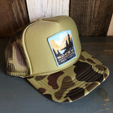 Rocky Mountain National Park Trucker Hat - CAMOUFLAGE Green/Light Loden/Green