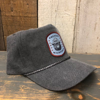 SMOKEY BEAR / PREVENT WILDFIRES 5 panel Stone Washed Canvas 2-Tone - Sky/White Braid 5 panel Stone Washed Canvas 2-Tone - Indigo/Red Braid 5 panel Stone Washed Canvas Golf - Charcoal/Charcoal Braid